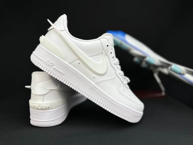 Cheap Nike Air Force 1 All White Big Swoosh Shoes Men and Women-20